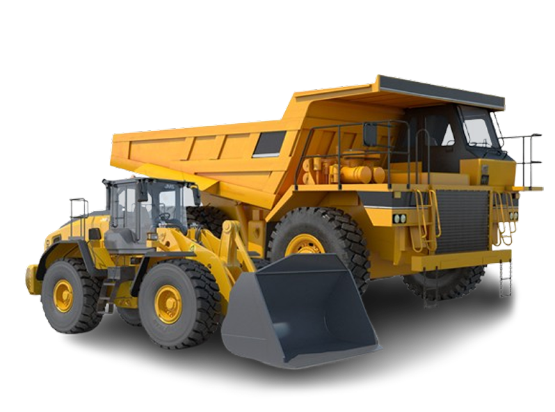 Heavy machinery excavator